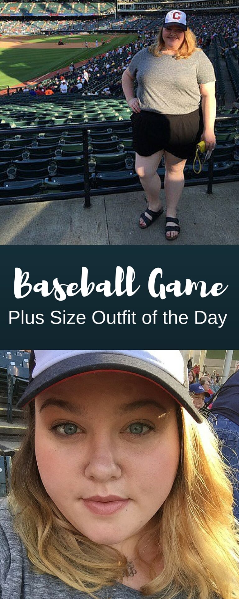 Plus Size Baseball Game Outfit - The Pretty Plus